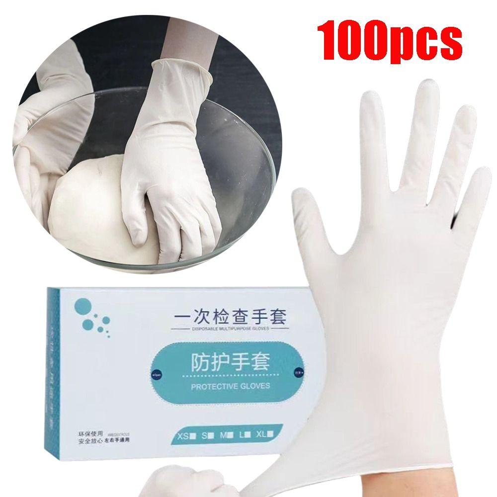 100pcs Food Safe Nitrile Gloves Powder Free Rubber Gloves for Cleaning Cooking