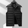 Новый зимний мужской пуховый жилет Plus Fat Plus Size Loose Workwear Down Vest Warm Jacket