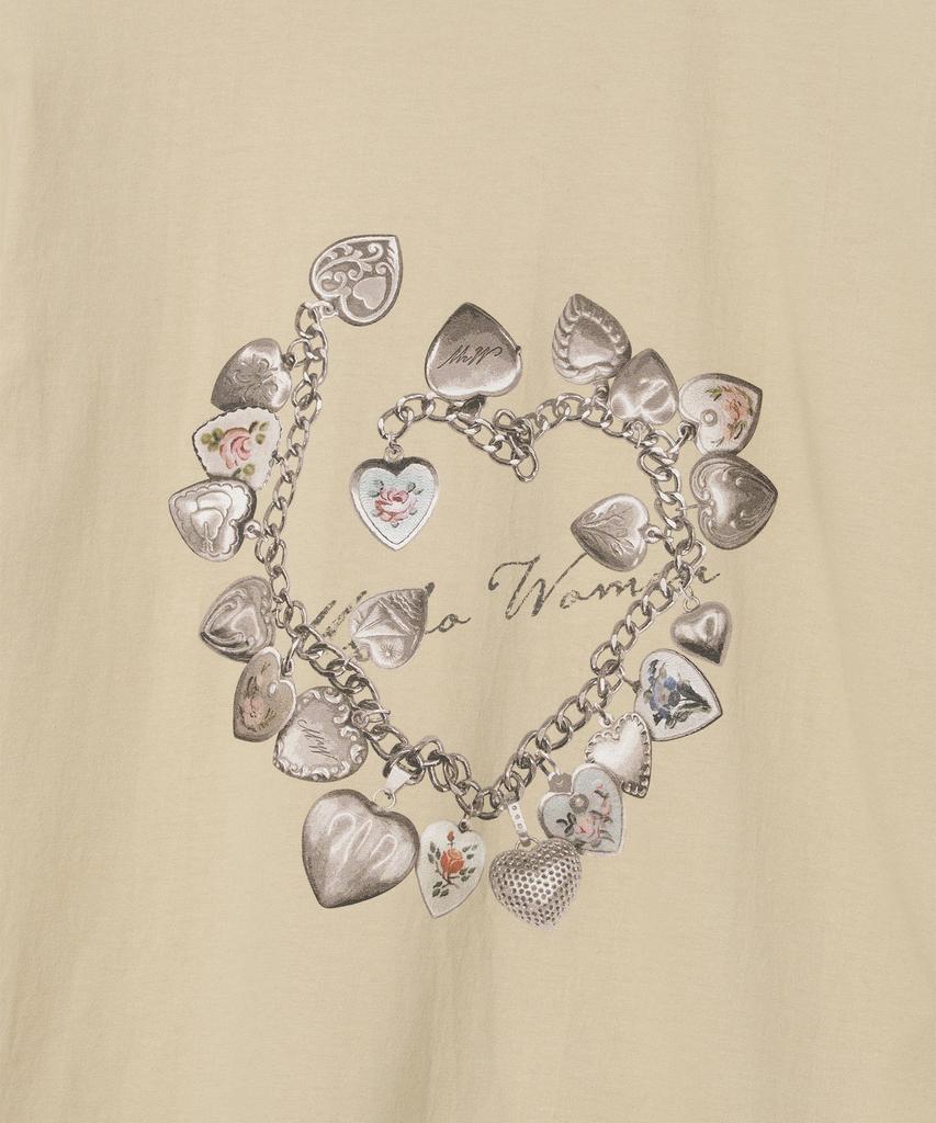 MILLO WOMEN Vintage Pendant T-Shirt [Beige]