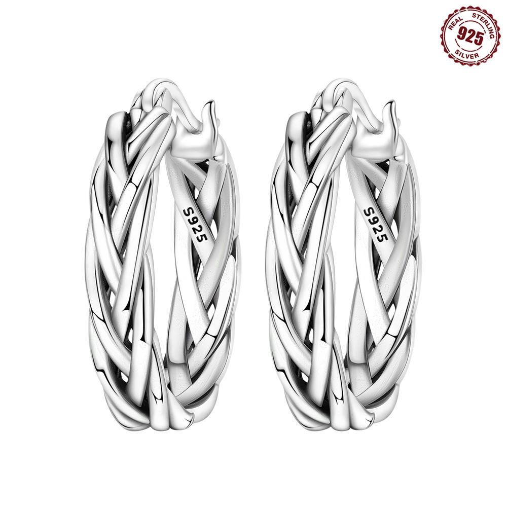 Креативные серьги-пусеты из стерлингового серебра 925 пробы, элегантные и простые серьги, изготовленные из циркония для повседневной носки и показа на фото