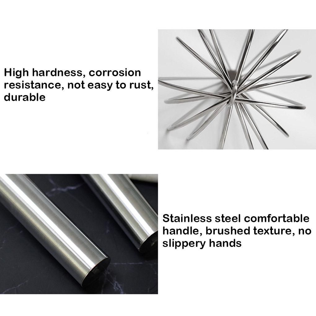 Ручной венчик для взбивания яиц из нержавеющей стали для дома, столовой, бара, отеля, блендер для приготовления пищи, выпечки, ручного взбивания