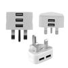 Charging 3 Pin Plug Adapter Uk Plug Power Adapters For Iphone Tablet USB Charger  Travel