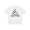 Palace Tri-Ferg Sticker Print Round Neck Short Sleeve T-Shirt Unisex Tops White P21TS105