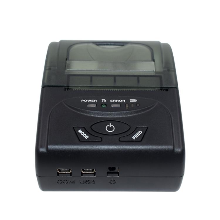 POS-5807 58 мм Портативный Термопринтер Билетов Bluetooth с USB-портом, Максимальный поддерживаемый размер термобумаги: 57x50мм