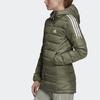 adidas Женская легкая пуховая парка с капюшоном Essentials Legacy Green GH4591