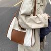 Lazy Canvas Bag Bag Women's New Casual High-end Sense Large-capacity Shoulder Bag College Student Tote Bag