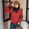 Plus Size Women's Knitwear Bowknot Square Neck Tops Winter Loose Sweater