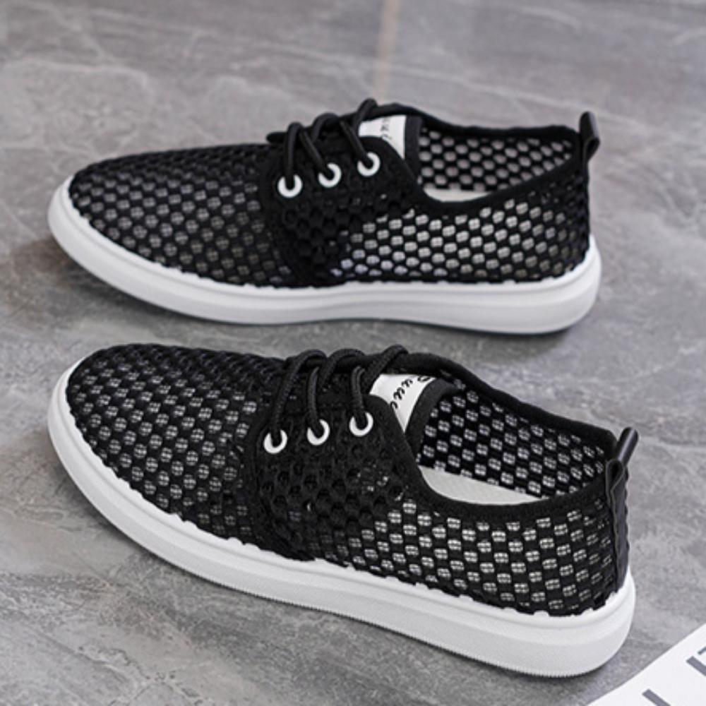 Летняя женская нескользящая обувь из летучего трикотажа, спортивная обувь, дышащая обувь для фитнеса, бега, повседневная обувь