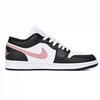 Jordan Air Jordan 1 Versatile Low top Vintage Basketball Shoes Unisex Black Pink 553558-165(Team366-)