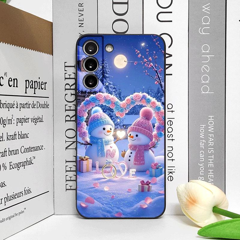 Рождественский Зимний Милый Снеговик Пара Чехол для Телефона для Honor Huawei 200 Lite 100 400 PRO 80 90 X9 Magic 7 6 Lite 5 Pro Мягкие Чехлы