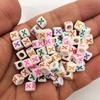 100 Pcs/lot Acrylic Beads Letter Bead Jewelry Finding For DIY Necklace Bracelet 6mm Fashion Wholesale High-quality New