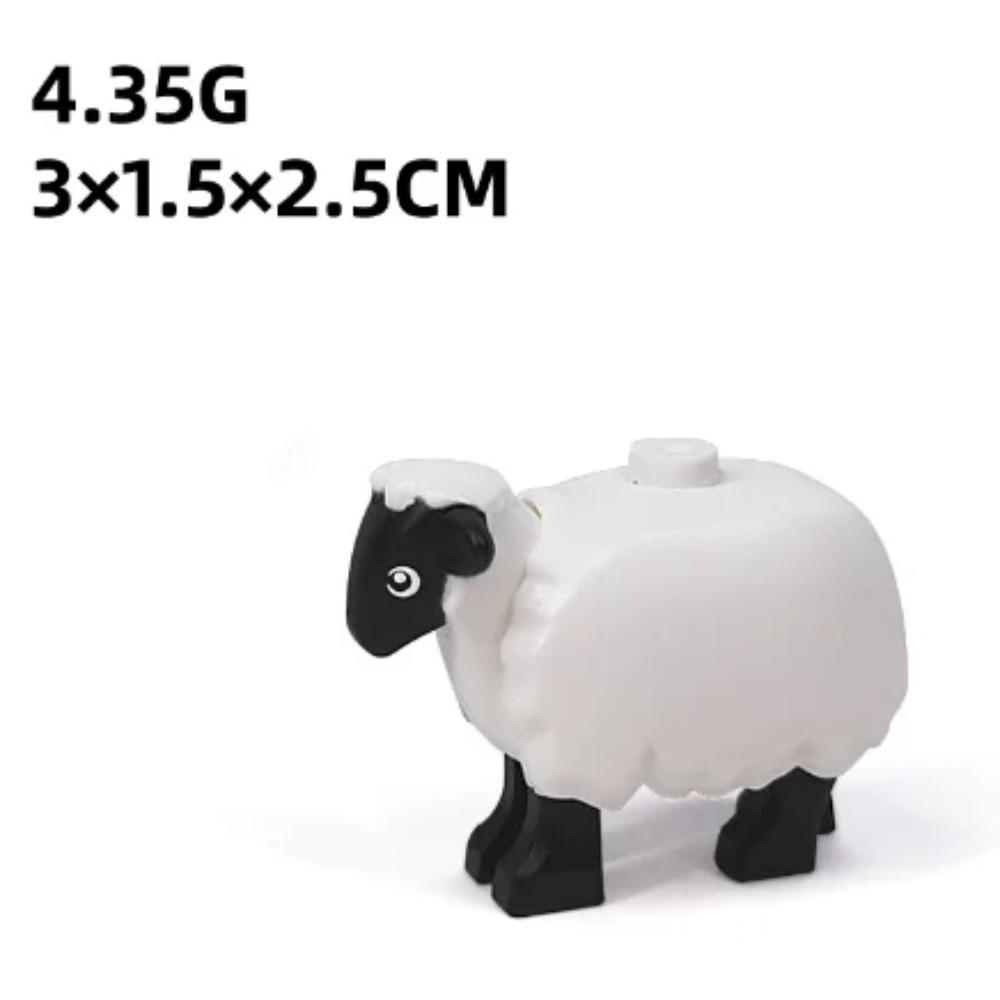 Животные Строительные Блоки Город Маленькие Большие Украшения Панда Собака Овца Свинья Корова Зоопарк Олень Монстр Крокодил Тигр Волк Орел Подарок Мальчику Игрушка