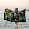 1pc Gremlin2 Beach Towel with Custom Name, Beach/Swimming/Bath/Picnic/Camping Towel, Suitable for Seaside Beaches