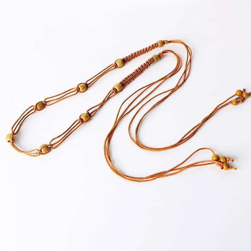 Ethnic-style Woven Belt Women's Dress, Retro and Fashionable Bohemian Decorative Waist Chain Dress, Waist-cinching Accessory