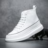 Мужская обувь осень и зима новые высокие кожаные ботинки повседневная обувь европейская мягкая подошва простая и универсальная мода тренд Вэньчжоу