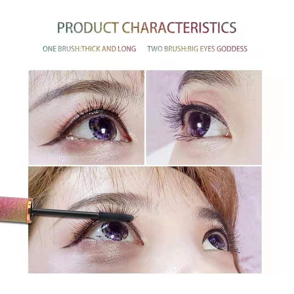 SENANA Толстая удлиняющая тушь для ресниц 4D Silk Fiber Lashes