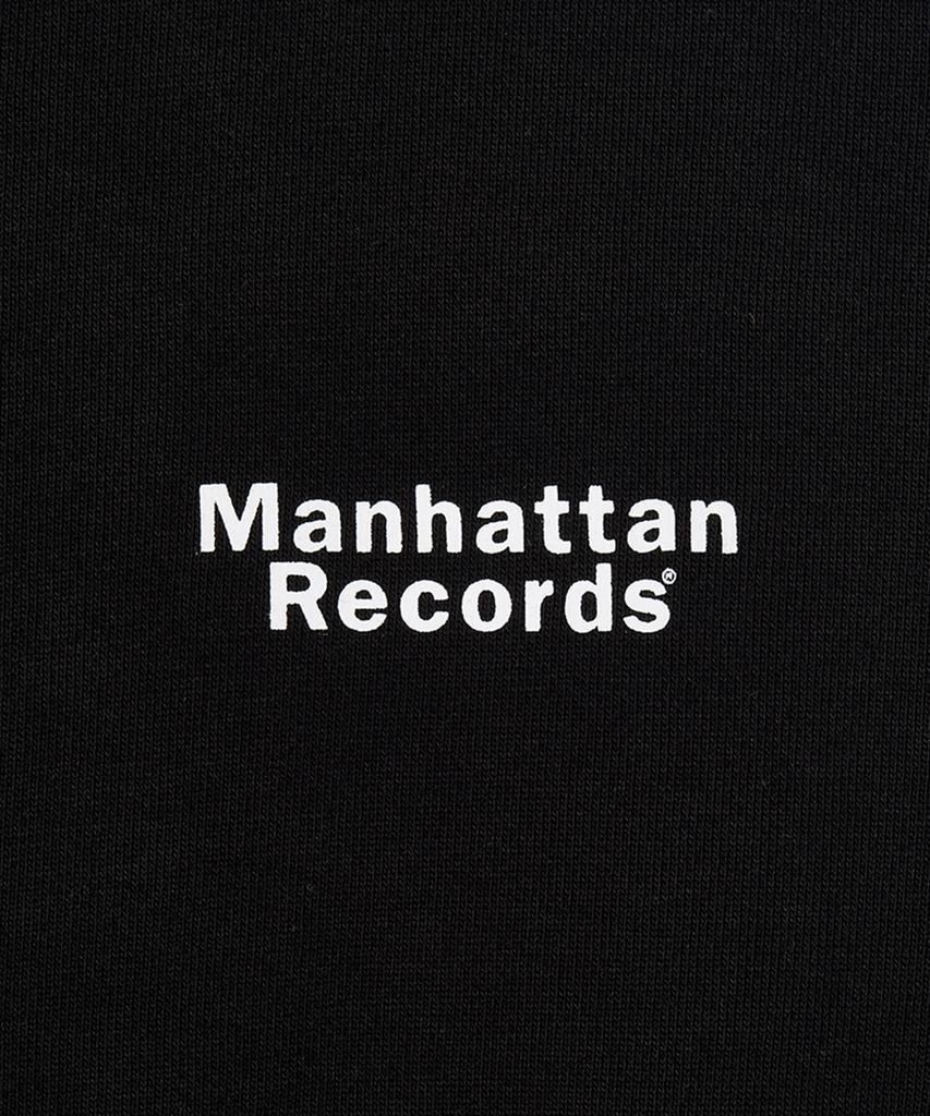 Худи на молнии с классическим логотипом Manhattan Records - Черный