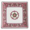 [Officially Imported] Wedgwood Florentine Fuchsia Square Tray, 14.5cm, Pink, 1076513