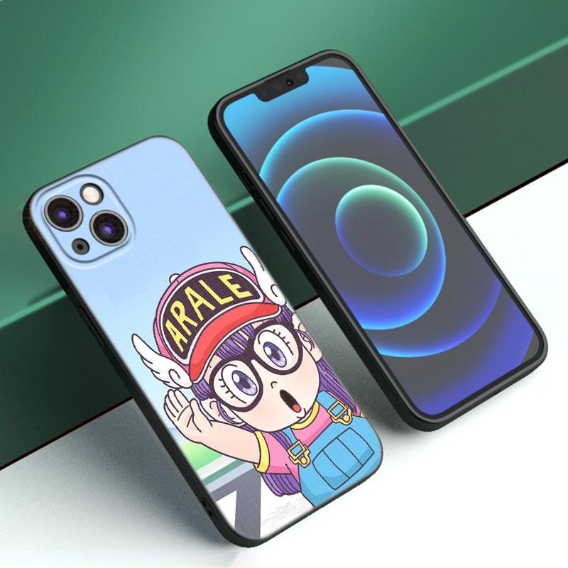 Чехол для телефона Dr Slump Arale Anime для Apple iPhone 12 13 Mini 11 14 15 Pro Max 7 8 Plus X XR XS SE 2020 2022 черный силиконовый чехол
