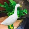 Goose Statue Collectible Novelty Gift Decoration White Figurine Sculpture for Office Desk