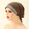 Модные блестящие стразы Хлопковый модальный внутренний чепчик Шапка Женский мусульманский хиджаб Подплаток Трикотажные шапочки Ислам Тюрбан Женский головной платок