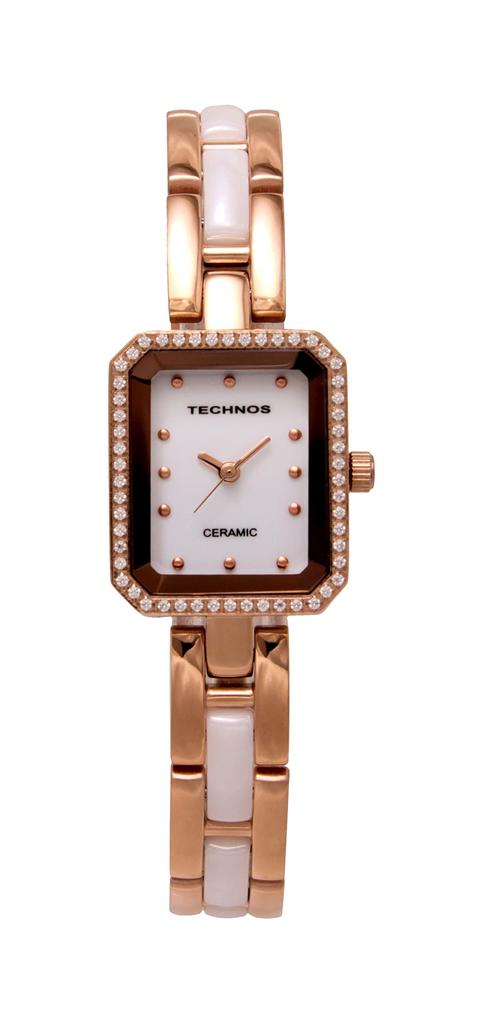 Technos T9831PW Women's Ceramic Watch, Rose Gold