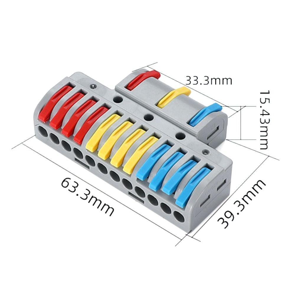 Mini Wire Connector Universal Compact Fast Connector Push-in Terminal Blocks Electrical