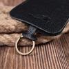 Spacious Key Holder SHVIGEL Key Wallet 15313 Made of Genuine Leather Black
