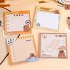 1 Piece  Sticker Cute Capybara Sticky Notes Memo Pads Office School Supplies Stationery Bookmark Post 