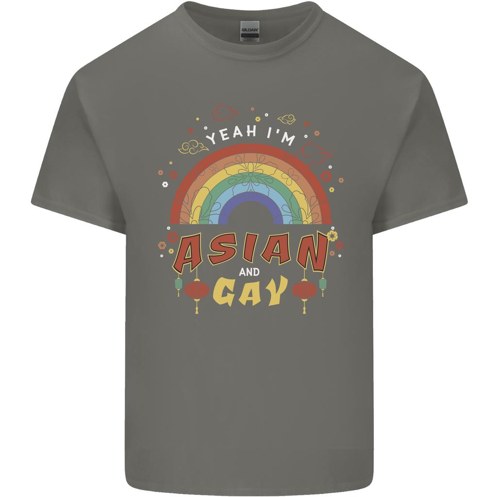 Asian and Gay Funny Gaysian LGBT Pride Unisexs Light Cotton TShirt