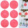 Cake Tools Candy Chocolate Christmas Ball Mold Jewelry Making Tool Silicone Moulds Keychain Molds