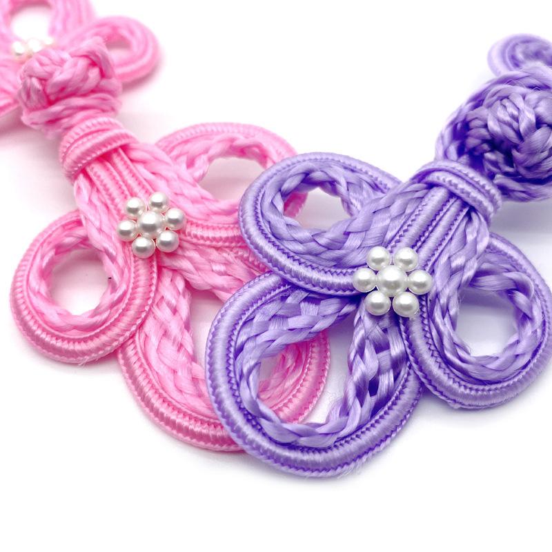 1 шт. Китайский узел в китайском стиле с цветком сливы, сделай сам, аксессуары для одежды ханьфу, ручная работа, пуговица для ципао, жемчуг