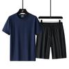 Short Sleeved Men's Quick Drying Breathable Loose Fitting Oversized Shorts Sports Suit T-shirt Fitness Suit Casual Two-piece Set