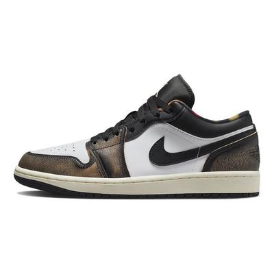 Кроссовки Air 1 Low SE Wear-Away - Коричневые Мужские Черно-Белые-Ониксовые Белые DQ8422-001