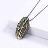 Exaggerated and Exquisite Women's for Necklace Two-tone Shell Shape Pendant Necklace Creative Black Gold Women's Jewelry