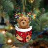 Acrylic Dog Christmas Tree Pendant Good-Looking Handmade Dog Christmas Ornament Hanging Cartoon Christmas Decoration Office