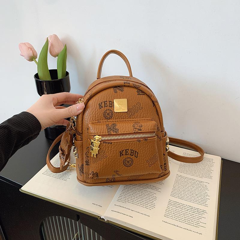 Мини рюкзак женский новый модный нишевый дизайн с принтом для выхода в свет, поездок на работу, путешествий, маленький рюкзак