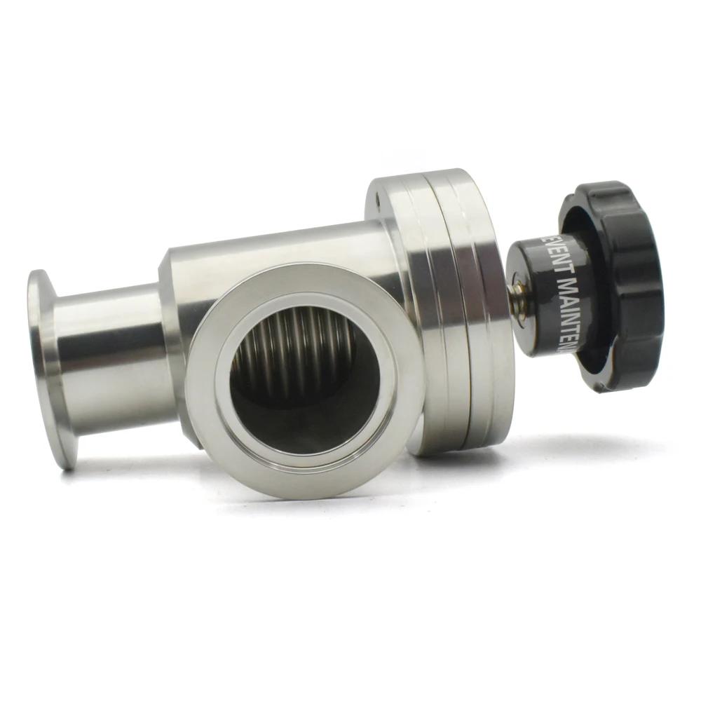 Stainless Steel L-type Manual Vacuum Flapper Valve KF16 KF25KF40 KF50 Vacuum Flapper Valve Gas Safety Valv