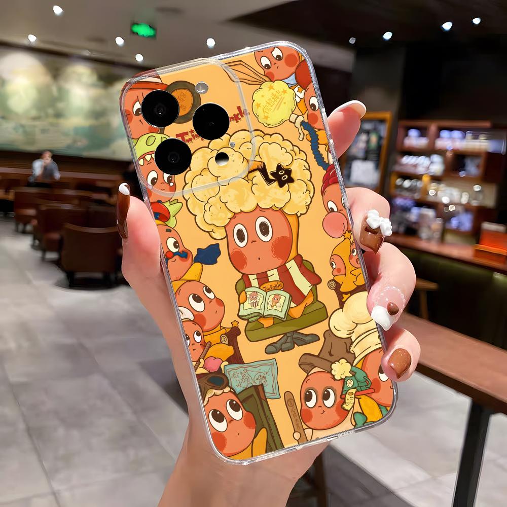 Мой чехол для телефона T-twinkle Twinkle для iPhone 17 Air 16 E 15 14 8 7 Plus 13 12 Mini 11 Pro Max Прозрачный противоударный чехол