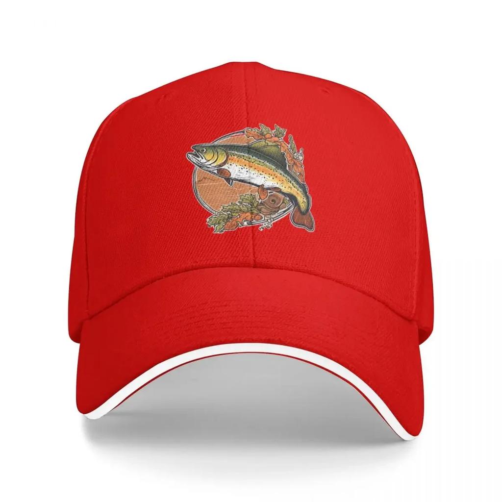Trout Fishing Baseball Cap Snapback dad hat Hat Womens Beach Outlet 2025 Mens