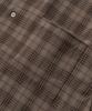 EXCONTAINER Vintage Check Crop Shirt (Brown)