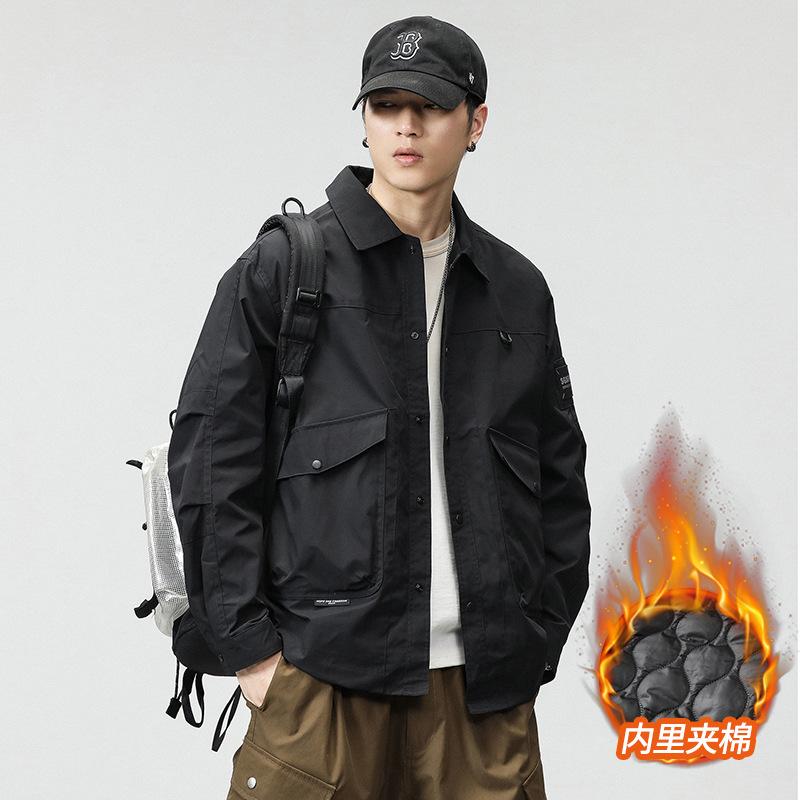 Модная брендовая куртка мужская американская сезонная бархатная куртка с тремя лацканами