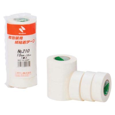 Клейкая лента Nichiban Masking Paper для легких работ 7 18 мм x Лента, Упаковка, Рулоны, 18 м, Белый, 210H-18
