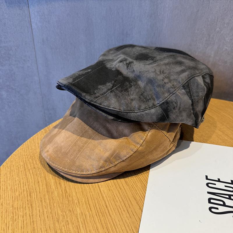 Винтажная кепка газетчика тай-дай для женщин из дышащего хлопка, идеально подходящая для ношения весной и летом