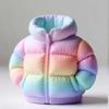 3D Puffer Jacket Shaped Pen Holder Creative Stand Up Desk Storage Pouch Cute Office Stationery Organizer Box For Home