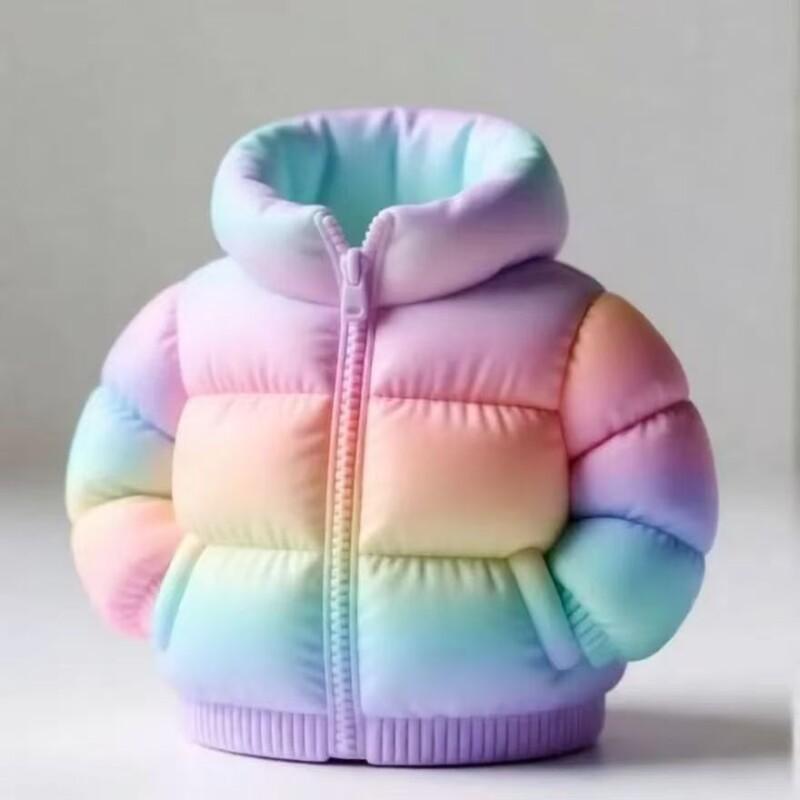 3D Puffer Jacket Shaped Pen Holder Creative Stand Up Desk Storage Pouch Cute Office Stationery Organizer Box For Home