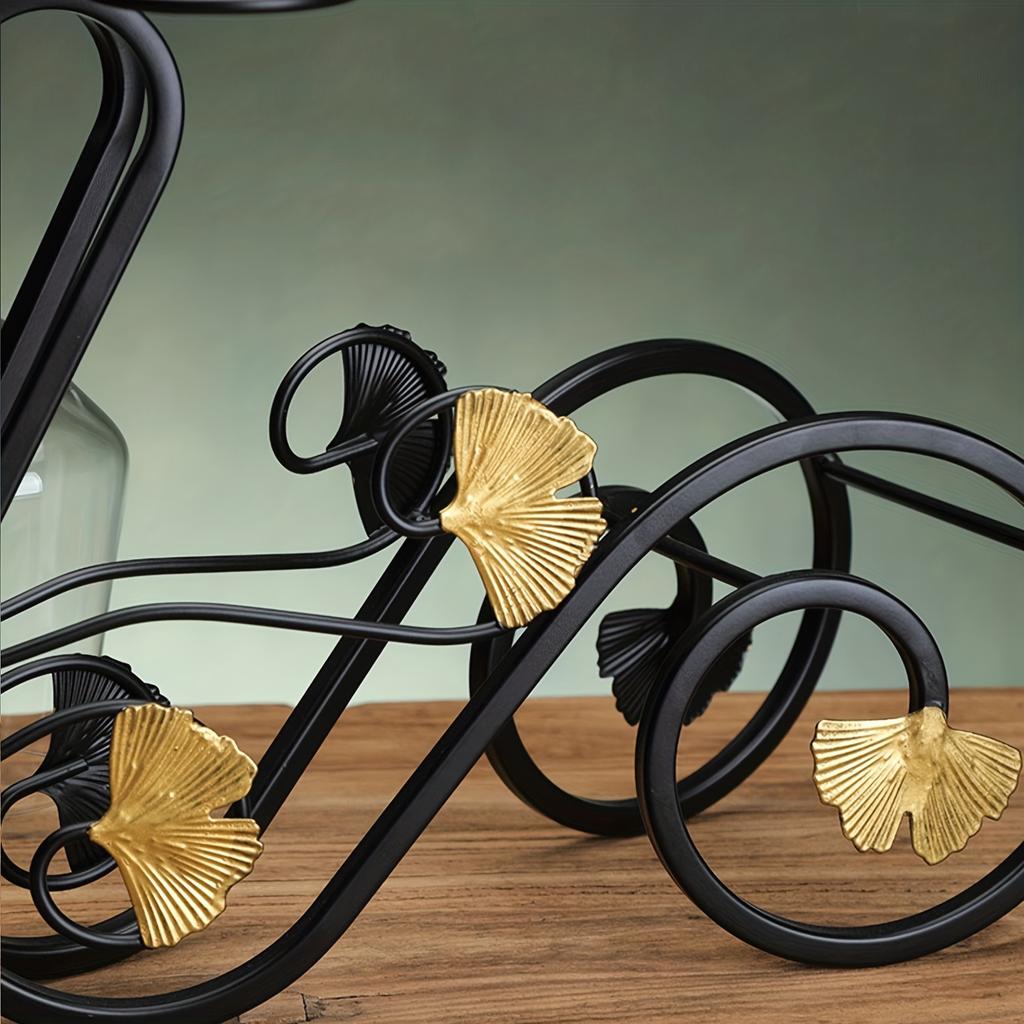 Подставка для вина на 1 бутылку, дизайн в виде трехколесного велосипеда, с устойчивым основанием, компактный органайзер для столешницы, элегантный кухонный декор для домашнего бара, обеденного стола