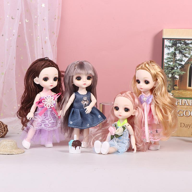 17 см 23 подвижных сустава одеваются принцесса кукла с мигающими глазами для девочек игрушки