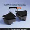 Fits Tesla Model Y/3: TPE Trunk Side Pocket Storage Bin Accessory