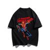 Officially Authorized Spider-Man Print T-shirt For Men And Women Trendy Street Casual Loose Autumn And Winter Innerwear